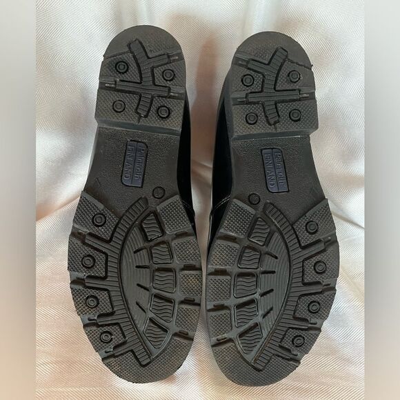 🔥Rare‎ Palmroth Chelsea black Patent Lambs wool ankle boots, size 41 - Picture 7 of 12